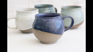 Pottery Big Tea or Coffee Mug, 350 ml / Belly Mug