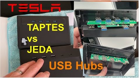 Taptes vs Jeda USB Hubs for the Tesla Model 3.  Installation, teardown, and review!