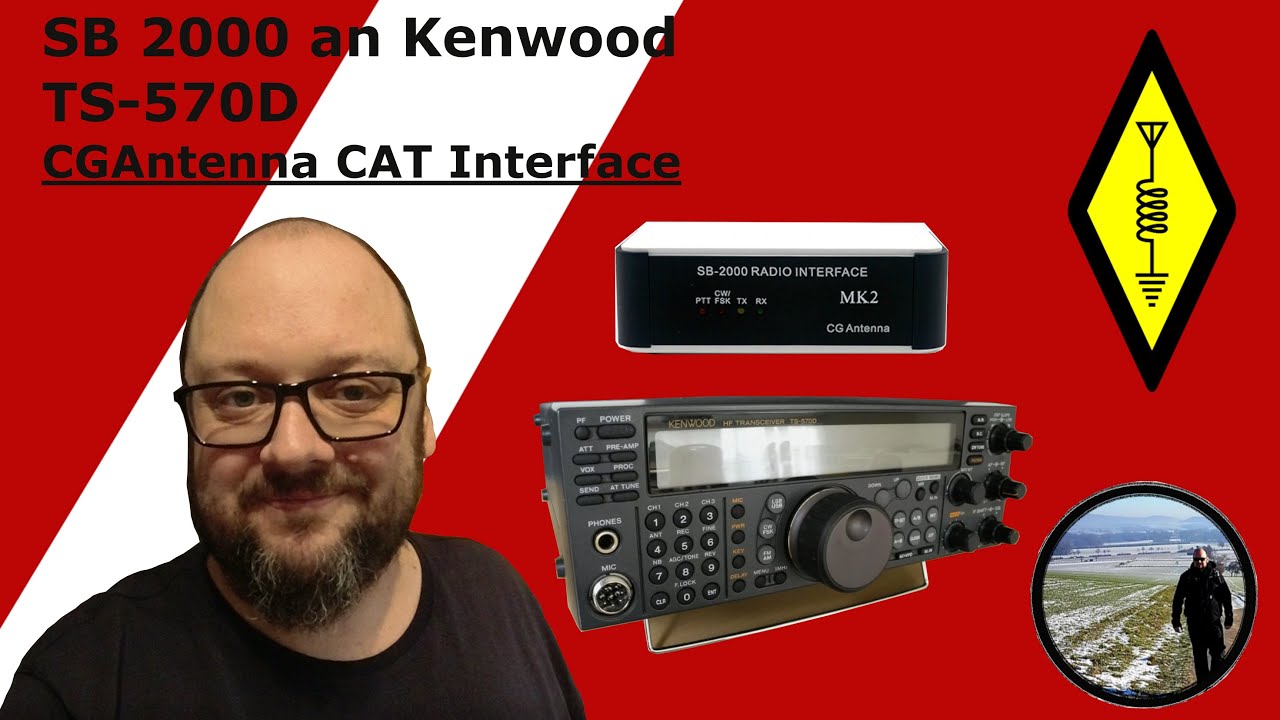 SB 2000 MK2 an Kenwood TS-570D. WSJT-X FT8 Amateurfunk CGAntenna CAT  Interface