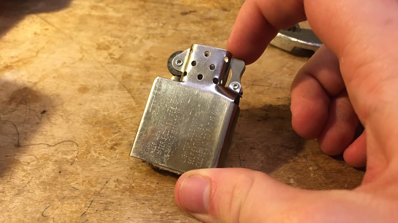 Fixed my zippo insert . YouTube