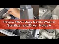 Review NCVI Baby Bottle Washer Sterilizer and Dryer Holds 6 Bottles & Pump Parts, Hospital-Grade Ste