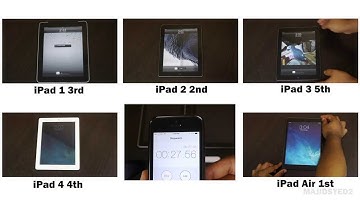 Ultimate iPad Comparison: iPad Air vs iPad 1/2/3/4 Performance Test (All iPads ever!)