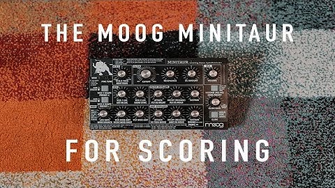 Moog Minitaur - Scoring Demo (NO TALKING)