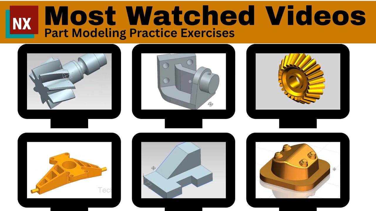 [MOST WATCHED] Part Modeling Practice Exercises in my Channel - YouTube