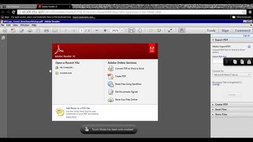 Open AdobeReader as a XD7 VM Hosted App in HTML5 web browser