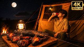 Solo Camping by the Stream | Calm Nature Sounds for Sleep (No Talking)
