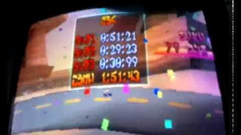 CTR - Dingo Canyon Medium+Slow Character Laps Restart