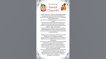 10 lines on Ganesh Chaturthi in English | Ganesh Chaturthi | Why do we celebrate Ganesh chaturthi