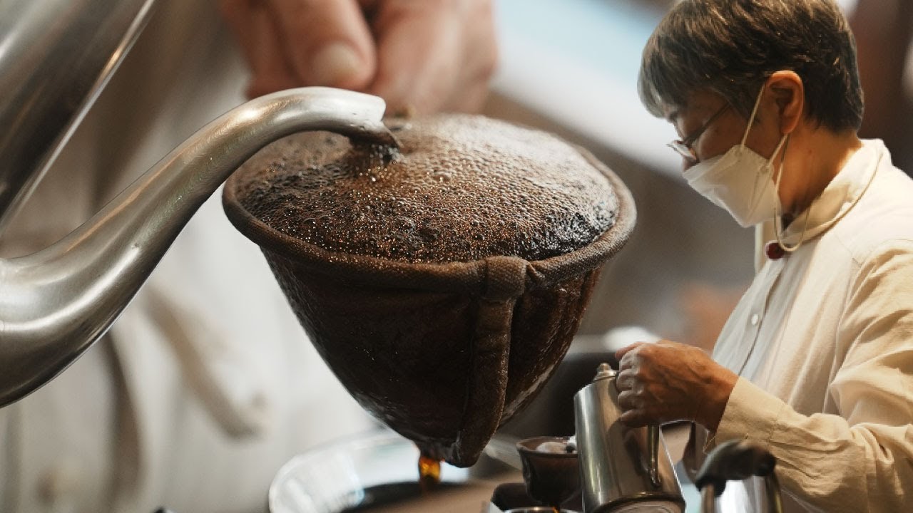 【永久保存版神回】ネルドリップの原点にして頂点、珈琲美美 森光充子さんの抽出の全てをノーカットで撮影させていただきました