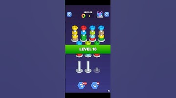Nut Sort Level 18 🧩🔥 #shorts #gaming #puzzle #challenge