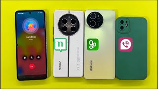 Samsung Z Flip3 + Realme 12P + IPhone + Blackview Incoming Outgoing Call NandBox, GoChat, TeleGuard  screenshot 2