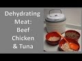 Dehydrating Meat: Beef, Chicken and Tuna