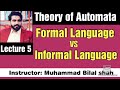 Formal vs. Informal Language: Key Differences Explained | Urdu & Hindi | Automata Theory Lecture 5 📚