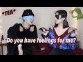 We Asked Eachother HONEST Questions Blindfolded! *TEA*
