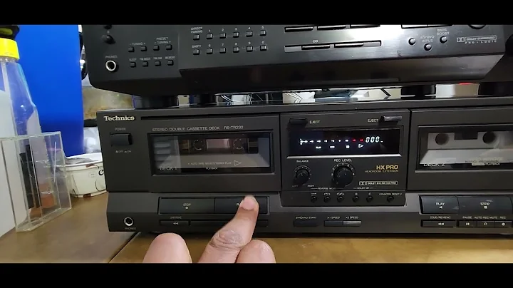 technics  stereo double Cassette deck RS-TR232 tested working
