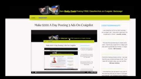Make $200 A Day Posting 3 Ads on Craigslist