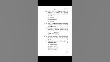#Shorts MCS-011 JUNE 2019 Question Paper (Problem Solving and Programming)