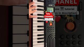 Tyla - CHANEL (piano tutorial) #piano #music #chanel #tyla #shorts #pianotutorial #jennie