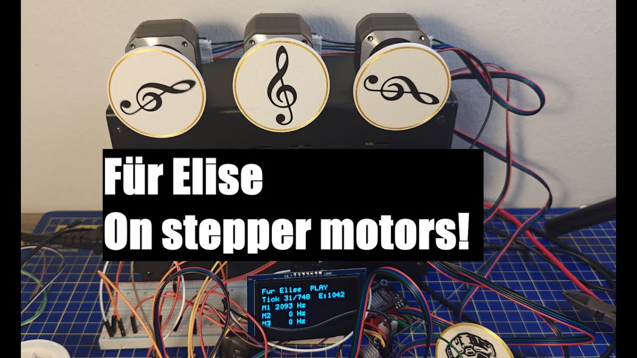 Für Elise recreated using stepper motors