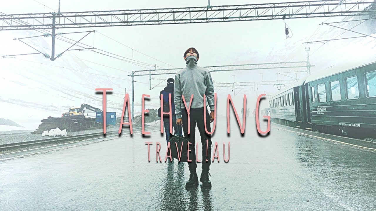 ⟣ taehyung — travel vlog | bf!au