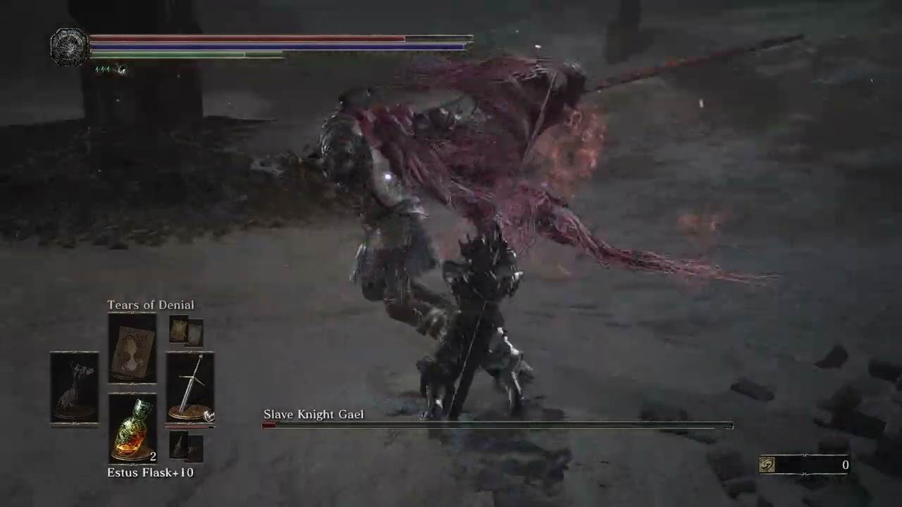 Dark Souls 3 - Slave Knight Gael - Face Reveal - NG+7 - [Mod Showcase]