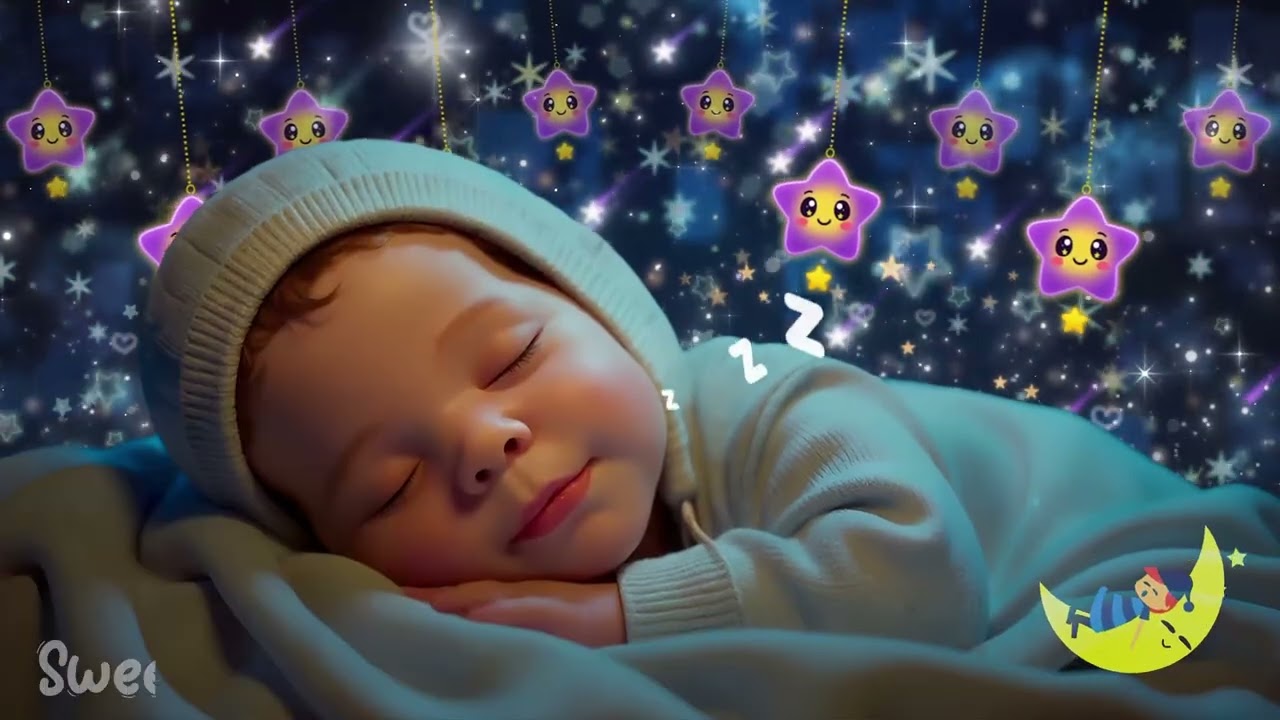 Baby Bedtime Music 💤 Sleep Instantly in 3 Minutes 🌙 Mozart & Brahms Lullabies💖