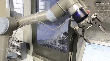 Machine Tending 2F Using Robotiq Gripper