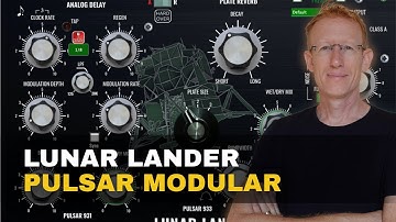 Pulsar Modular Lunar lander - Delay, Reverb and Saturation in one plugin