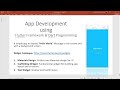 App Development to Display "Hello World" Text with Background