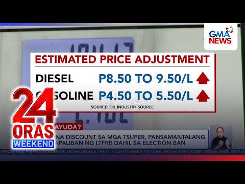 P12/L discount sa mga tsuper, itinigil ng LTFRB dahil sa election ban | 24 Oras Weekend