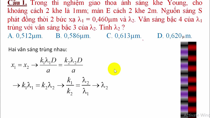 Bài tập giao thoa ánh sáng trắng có lời giải năm 2024