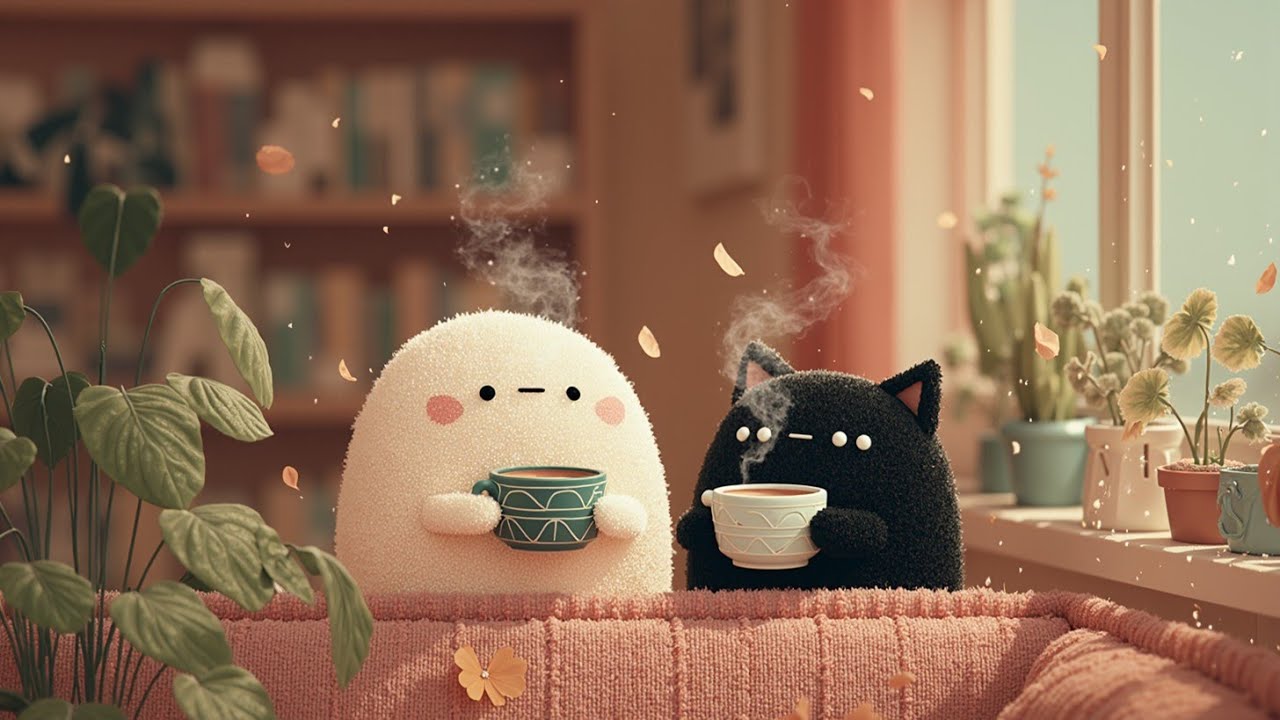 Lofi Chill Биты ~ Уютная Музыка для Учёбы и Работы ~ Фокус и Эмбиент Микс Пушистых Друзей