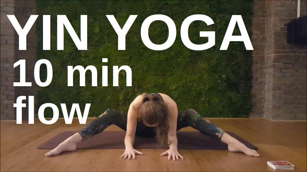 10 minutes Yin Yoga flow for stress relief Yoga at home Home