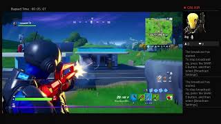 Playing fortnite with my friend