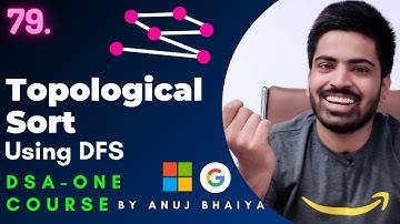 Topological Sort using DFS | Graph Data Structure | Topological Sort Algorithm | DSAOne #79