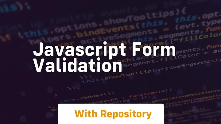 javascript form validation
