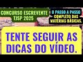 GUIA DA APROVAÇÃO DAS MATÉRIAS BÁSICAS. Escrevente TJSP 2025. Escrevente TJSP Grande São Paulo.
