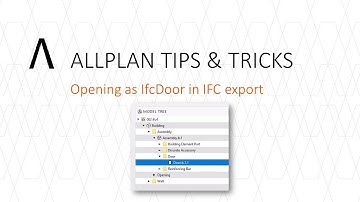 Allplan Tip 010 - Opening as IfcDoor in IFC export
