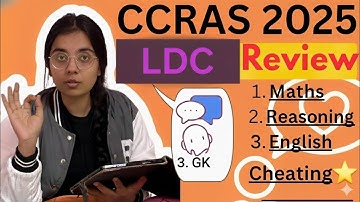 28 November 2025 CCRAS LDC first shift exam review 