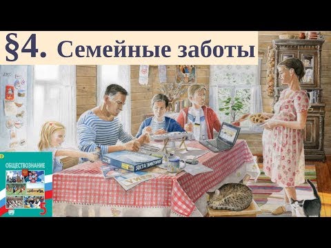 Обществознание 5 класс. § 4. Семейные заботы. (С ответами на вопросы)