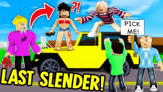 Pretending To Be a Slender Girl in Roblox! 