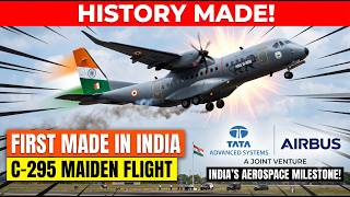 India’s First "Made in India" C-295 Transport Aircraft Maiden Flight | Tata-Airbus! ✈️🇮🇳