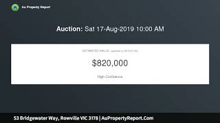 53 Bridgewater Way, Rowville VIC 3178 | AuPropertyReport.Com
