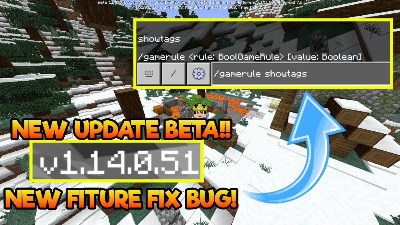 NEW UPDATE!!! MCPE V 1.14.0.51 BETA!!! NEW FITURE! FIX BUG! FIX CRASH # ...