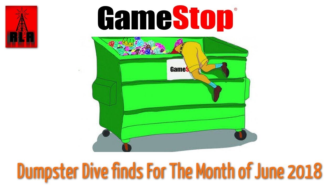 GameStop Dumpster Dive June 2018 Finds for the month YouTube