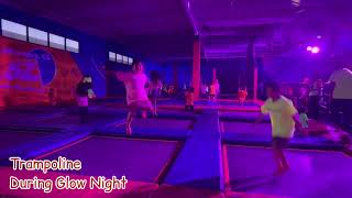 SkyZone Trampoline Park Glow Night in Alhambra California jumping claws machine games indoor play