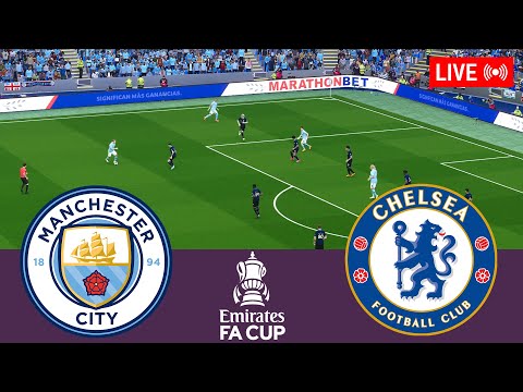 Manchester City vs Chelsea LIVE. FA Cup 2023/2024 Full Match 