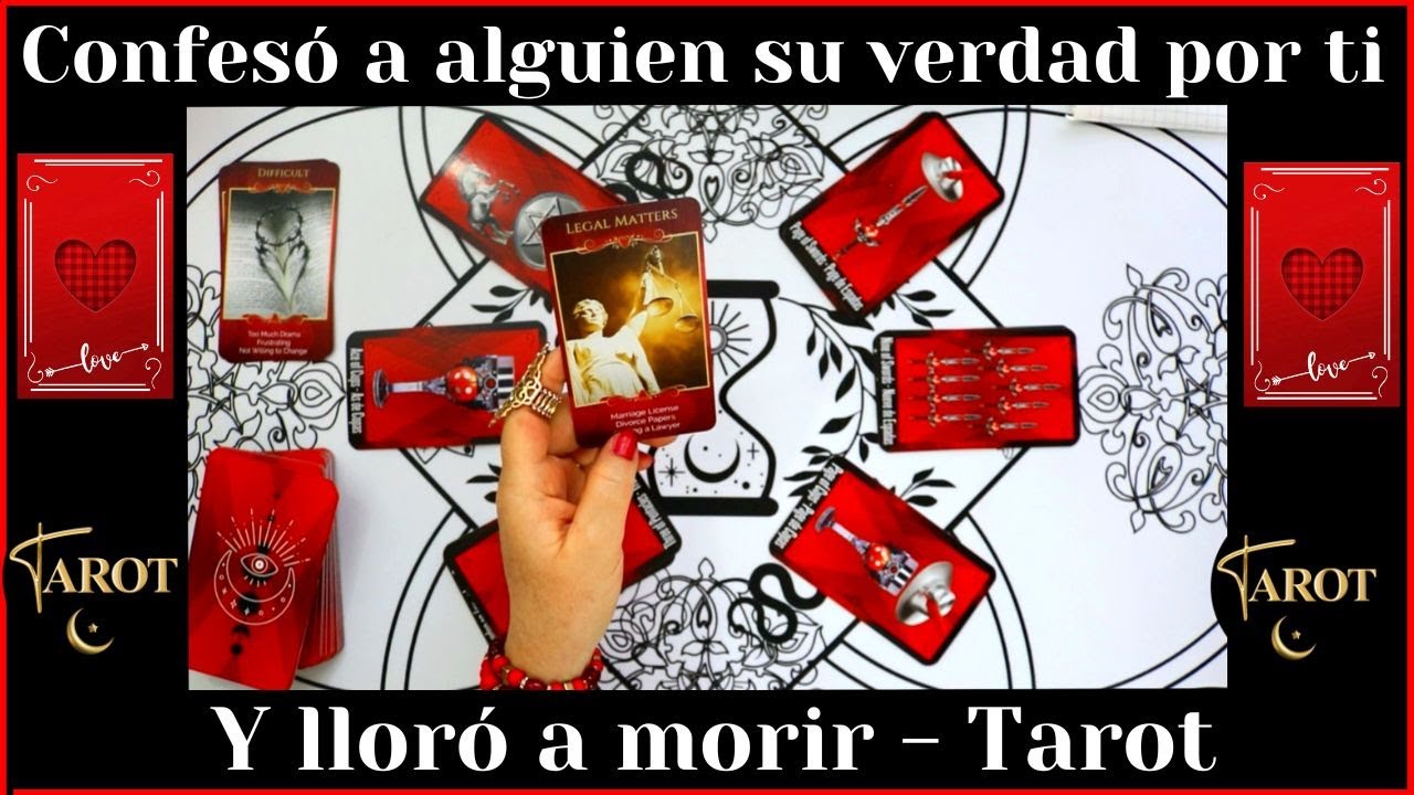 DESPUES DE CONFESARLE A ALGUIEN SU VERDAD POR TI, DERRAMA LAGRIMAS DE PURA PENA❤️LECTURA DE TAROT❤️