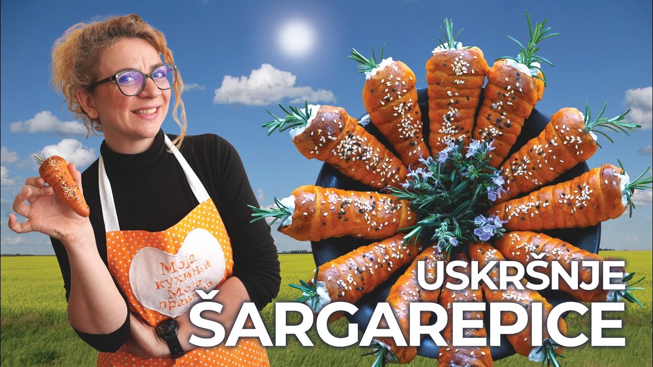 USKRŠNJE PUNJENE ŠARGAREPICE - dekorativno slano pecivo koje svi obožavaju! 🥕🥕🥕