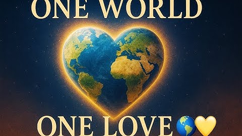 One World, One Love 🌍 | Official Music Video for Global Unity & Peace | Inspirational Anthem 2025